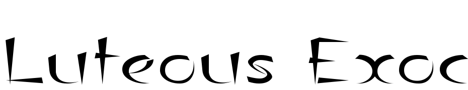 Luteous Exodus Yazı tipi ücretsiz indir